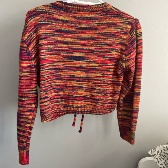 knitted cardigan with tie in front - Picture 2 of 3